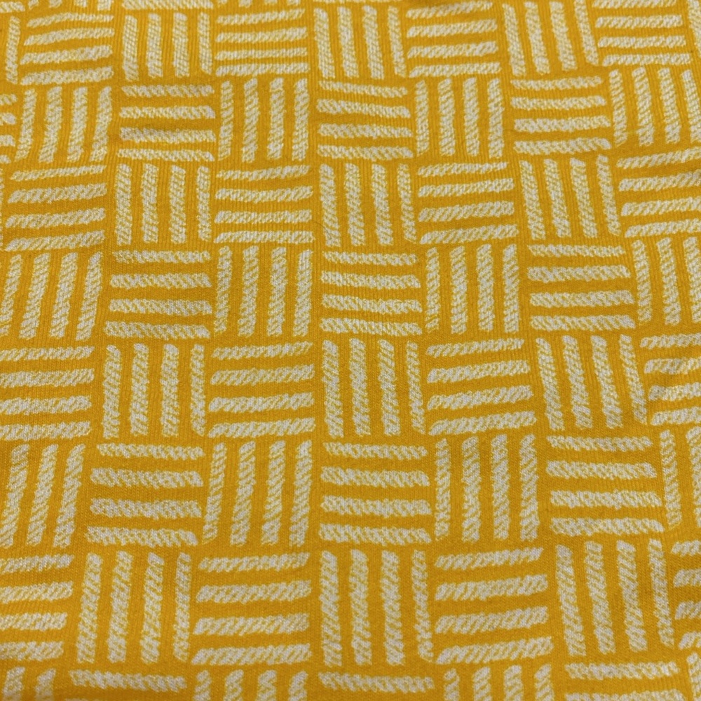 30/32 yellow geometric cotton full brief panty wide waistband NWT Lane Bryant 5x - Picture 4 of 7
